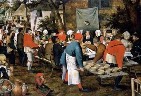 Pieter Brueghel the Younger Peasant Wedding Feast oil painting image